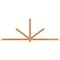 Ekena Millwork Kennewick Timber Gable Bracket, Western Red Cedar, 108"W x 40"H x 1 1/2"D x 3 1/2"F, 9/12 Pitch GBW108X40X0204KEN00SWR - alternate 1